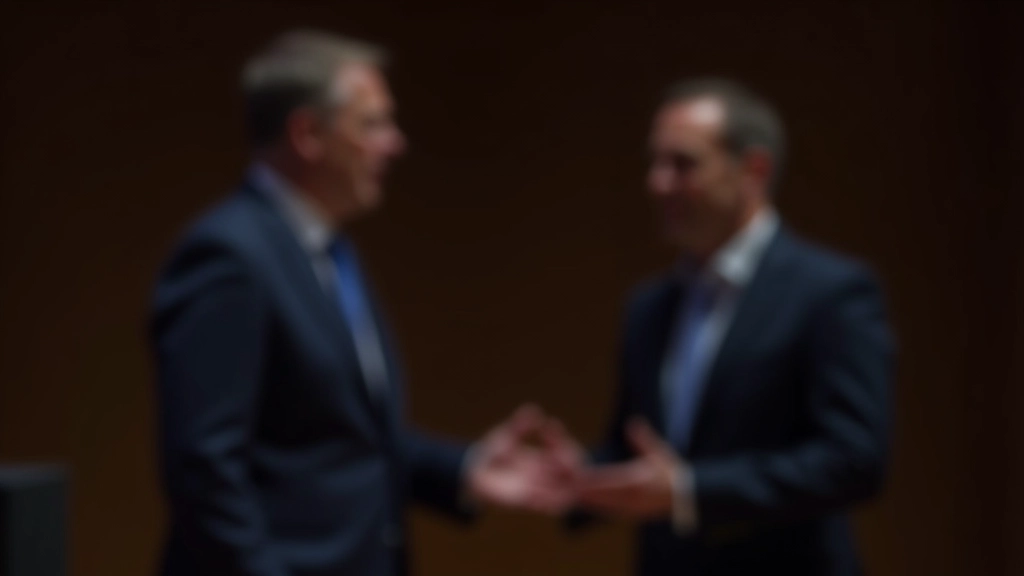 Orateur en train de parler avec assurance dans une salle de conférence bien éclairée devant un public attentif